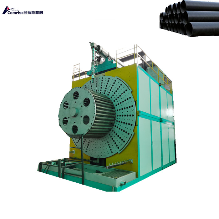 دستگاه لوله سیم پیچ دیواری با قطر بزرگ HDPE HDPE